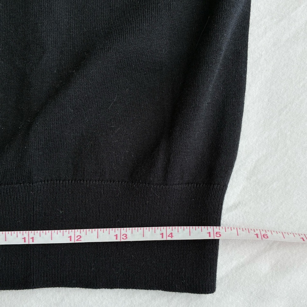 NWOT J.Crew Jackie Cotton-blend Knit Shell in Black, Size Large - Picture 6 of 8